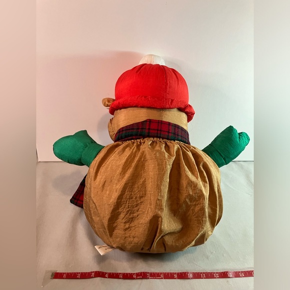 Vtg1978 Dayton Hudson Plush Teddy Bear Nylon Brown Stuffed Animal Ice Skates 24" - Picture 8 of 9